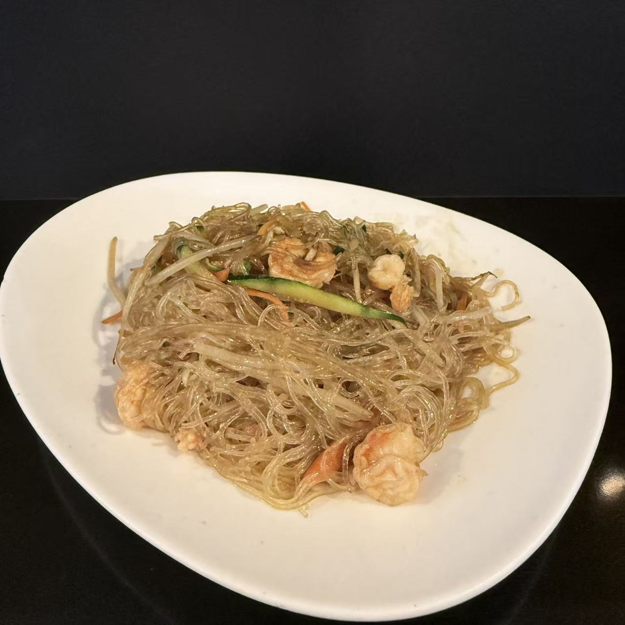 Spa di soia con gamberi